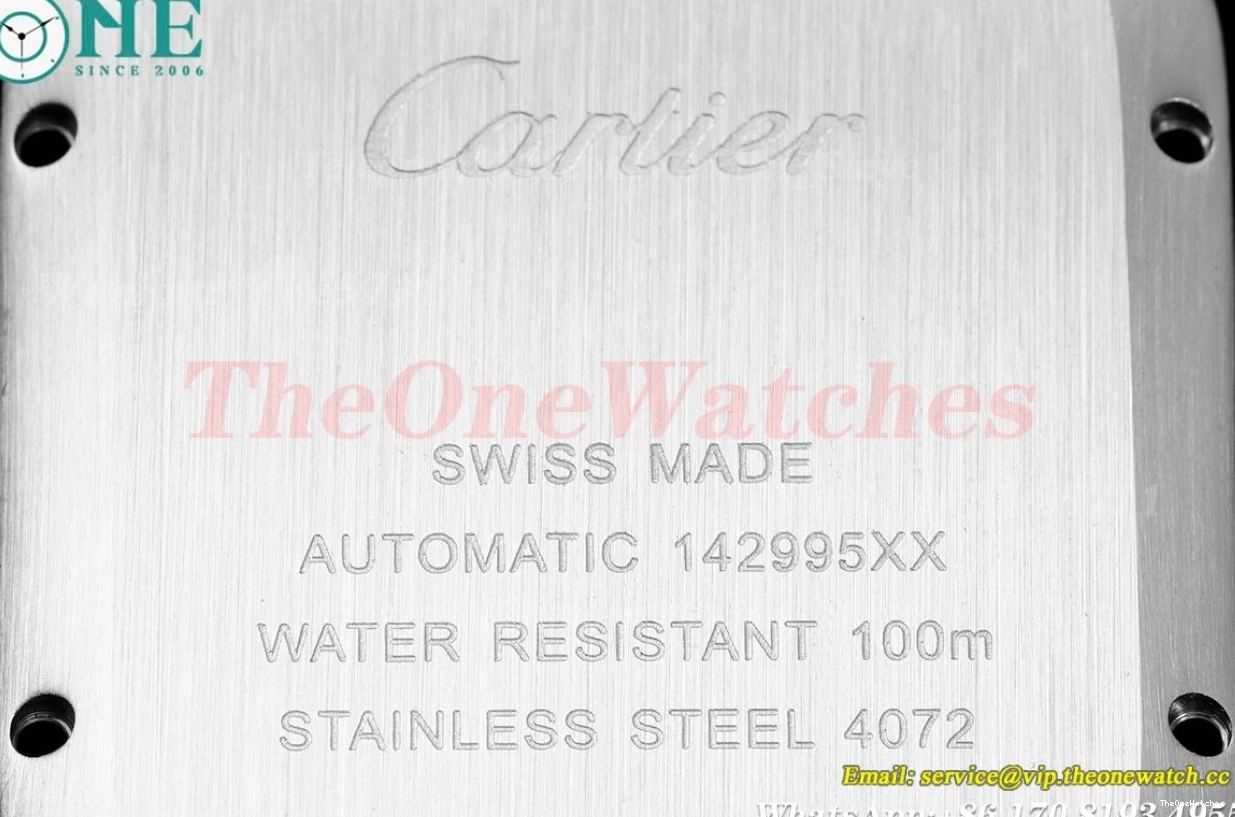 RG 40mm SS Red Santos MY9015 Mens SS Dial XL 100 AMG 0129